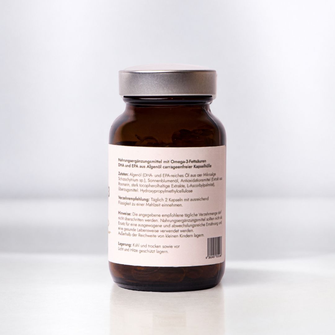 Omega 3 Algenöl Kapseln - vegan - 60 Kapseln