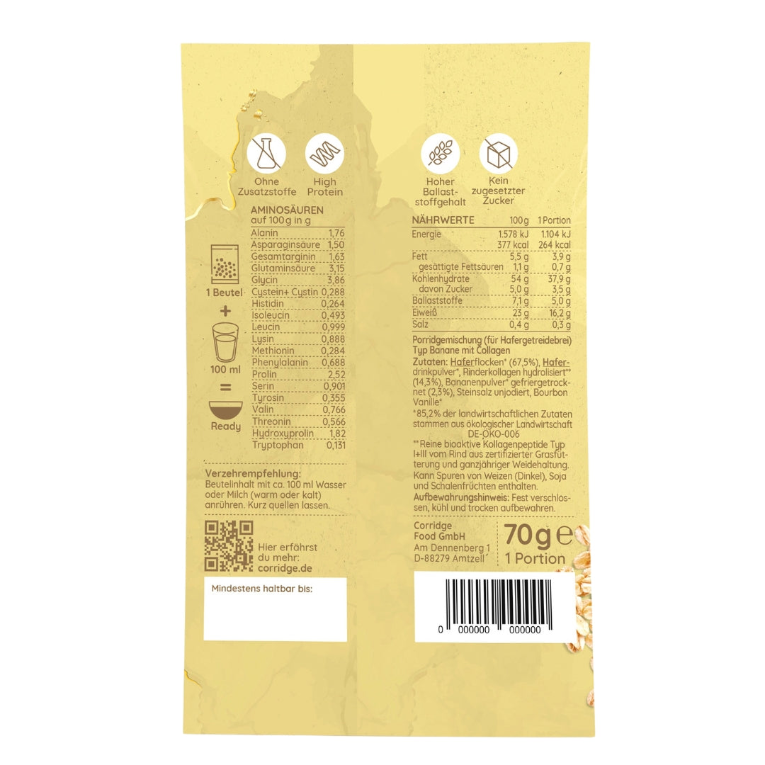 Corridge® Banane mit Collagen - 10er Box