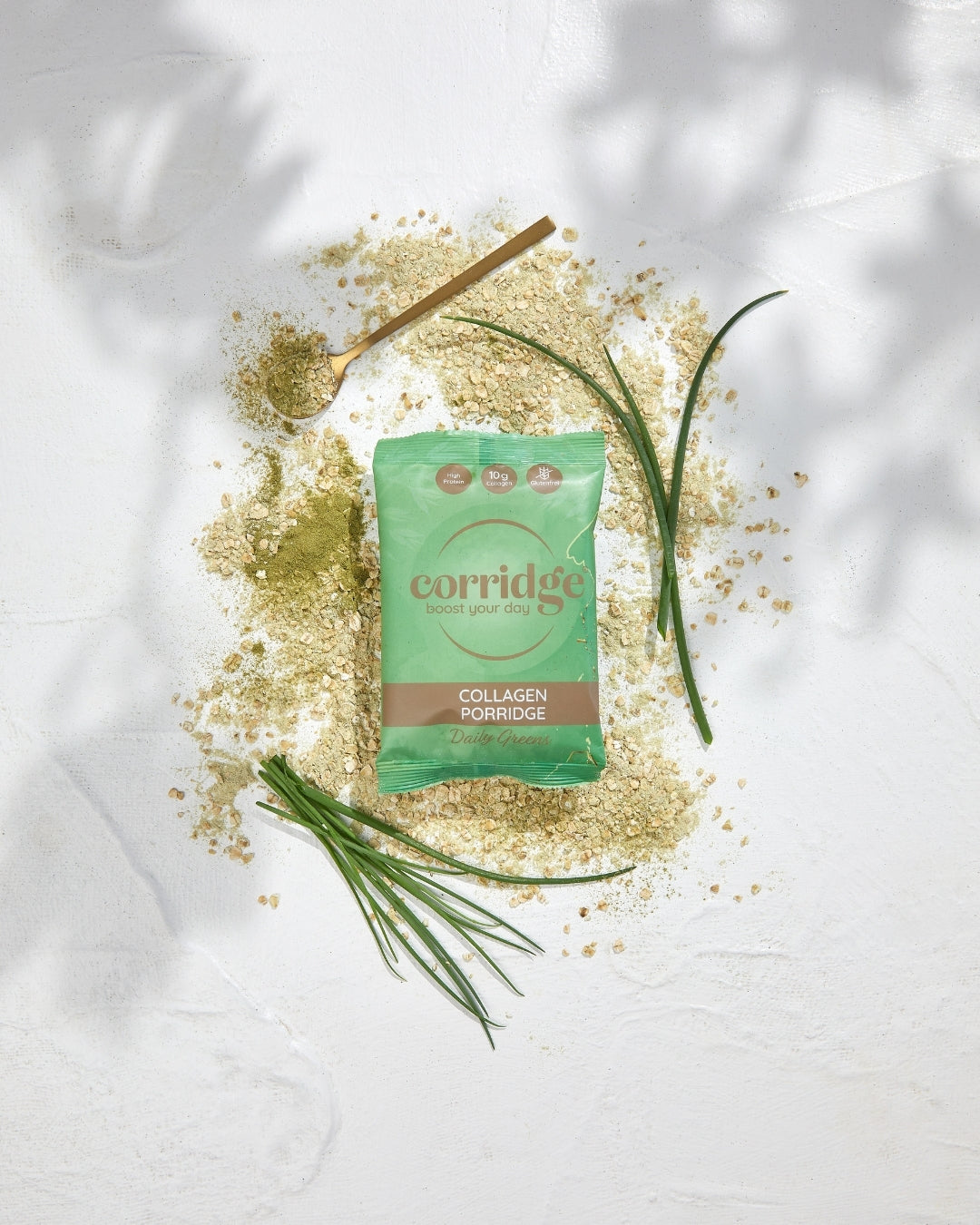 Porridge mit Gerstengras