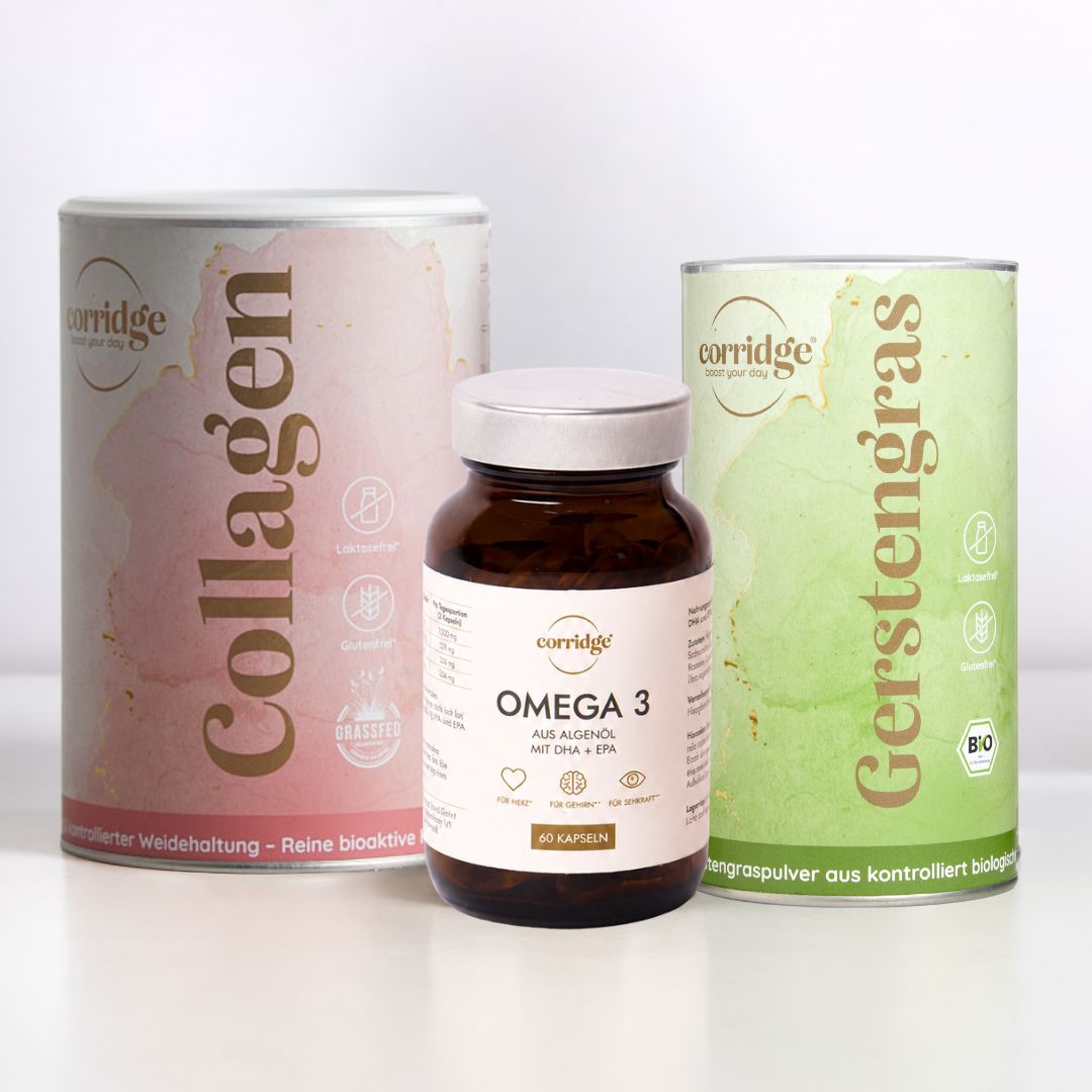 Daily Essentials Bundle | Collagen, Omega-3 & Gerstengras