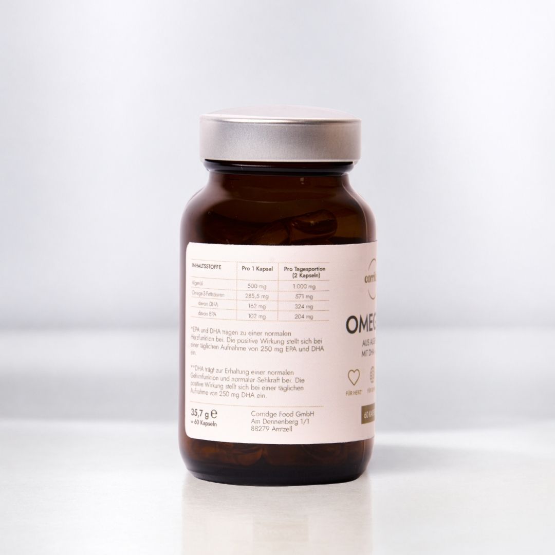 Omega 3 Algenöl Kapseln - vegan - 60 Kapseln